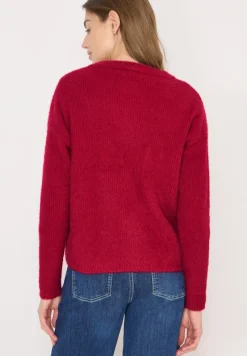 Cecil Pullover & Sweatshirts*Federgarn Ripp-Strickjacke beaujolais red