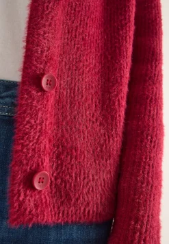 Cecil Pullover & Sweatshirts*Federgarn Ripp-Strickjacke beaujolais red