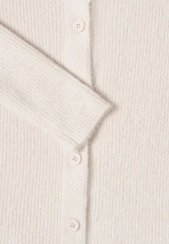 Cecil Pullover & Sweatshirts*Federgarn Ripp-Strickjacke light greige