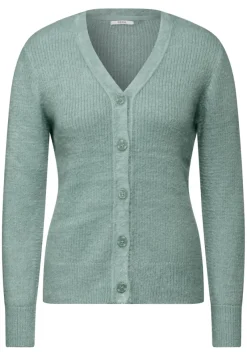 Cecil Pullover & Sweatshirts*Federgarn-Cardigan iced salvia green