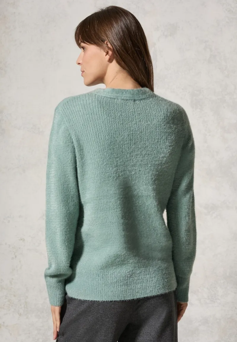 Cecil Pullover & Sweatshirts*Federgarn-Cardigan iced salvia green