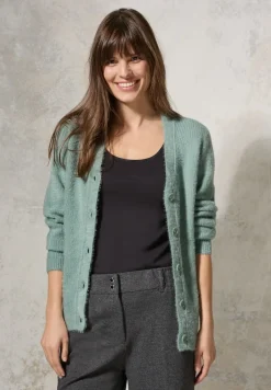 Cecil Pullover & Sweatshirts*Federgarn-Cardigan iced salvia green