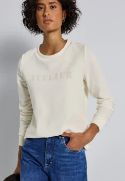 Street One Shirts*Feincord-Shirt mit Wording soft beige