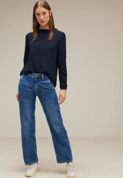 Street One Pullover & Sweatshirts*Feines Langarmshirt deep blue