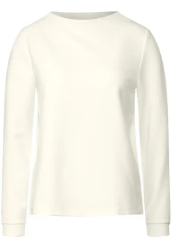 Street One Pullover & Sweatshirts*Feines Langarmshirt lucid white