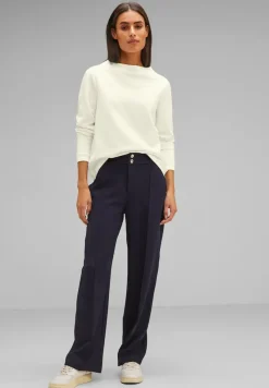 Street One Pullover & Sweatshirts*Feines Langarmshirt lucid white