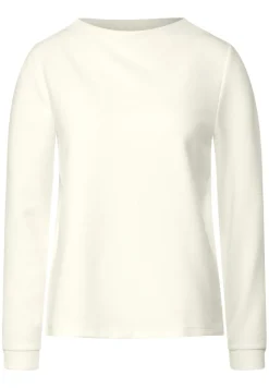 Street One Pullover & Sweatshirts*Feines Langarmshirt lucid white