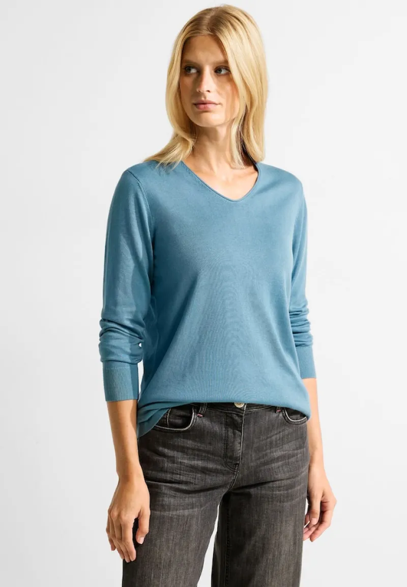 Cecil Pullover & Sweatshirts*Feinstrick Pullover adriatic blue