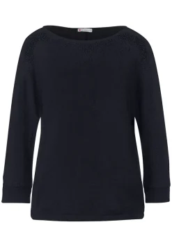 Street One Shirts*Feinstrick Shirt deep blue