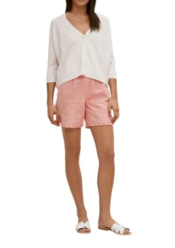 Comma Pullover & Sweatshirts*Feinstrick-Cardigan aus Viskosemix Beige