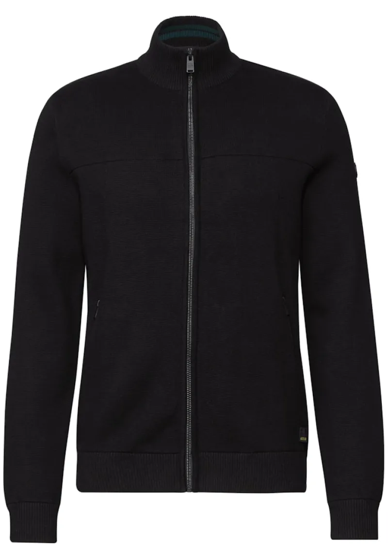 Street One Men Pullover & Sweatshirts|Big Boys*Feinstrickjacke mit Zipper Black