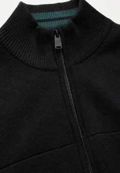 Street One Men Pullover & Sweatshirts|Big Boys*Feinstrickjacke mit Zipper Black