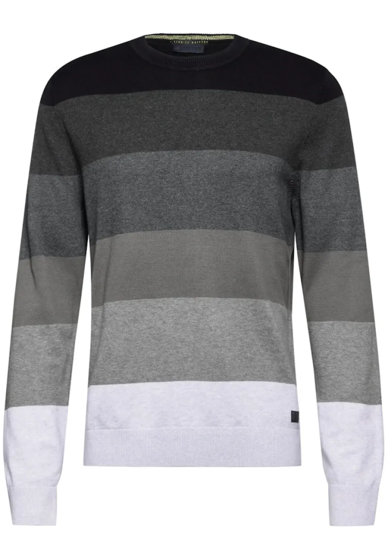 Street One Men Pullover & Sweatshirts|Big Boys*Feinstrickpullover Black