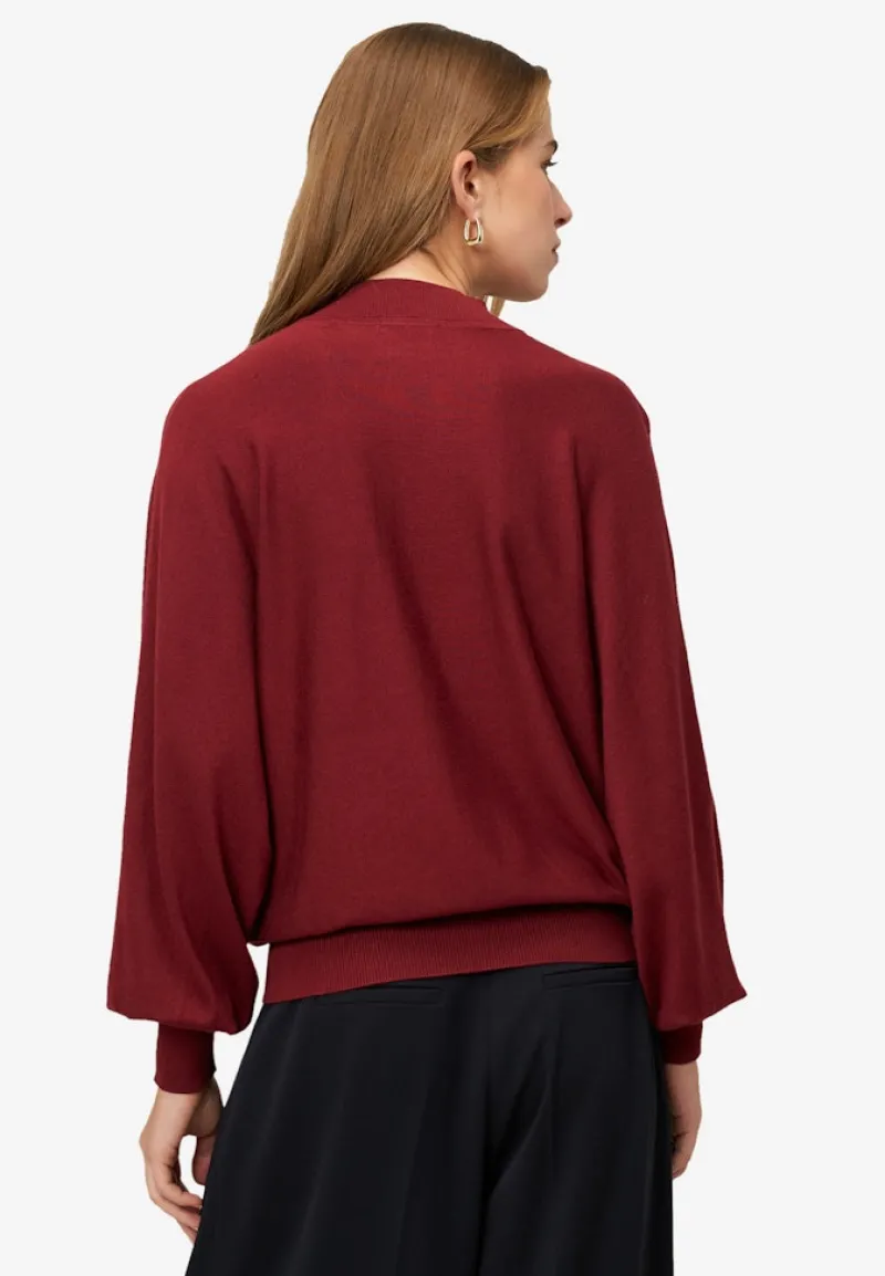 Zero Pullover & Sweatshirts*Feinstrickpullover mit Stehkragen cabernet