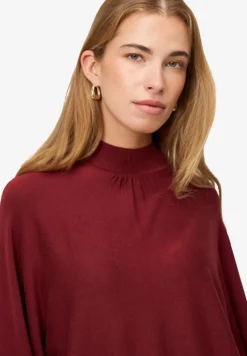 Zero Pullover & Sweatshirts*Feinstrickpullover mit Stehkragen cabernet