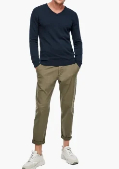 s.Oliver Pullover & Sweatshirts|Big Boys*Feinstrickpullover mit V-Ausschnitt blau 5978