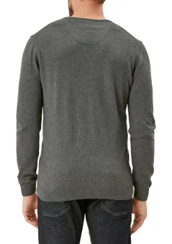 s.Oliver Pullover & Sweatshirts|Big Boys*Feinstrickpullover mit V-Ausschnitt Grau