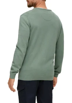 s.Oliver Pullover & Sweatshirts|Big Boys*Feinstrickpullover mit V-Ausschnitt grün1