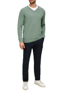 s.Oliver Pullover & Sweatshirts|Big Boys*Feinstrickpullover mit V-Ausschnitt grün1