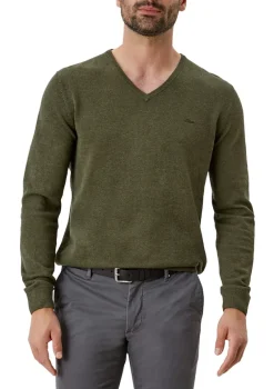 s.Oliver Pullover & Sweatshirts|Big Boys*Feinstrickpullover mit V-Ausschnitt grün2