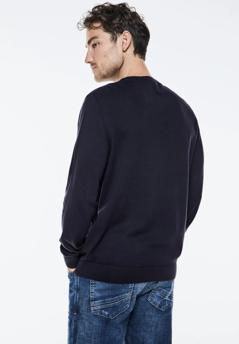 Street One Men Pullover & Sweatshirts|Big Boys*Feinstrickpullover nightfall blue