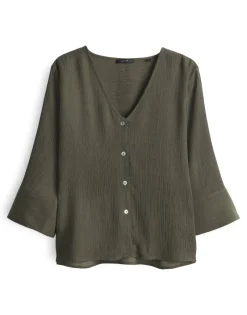 Opus Blusen*Felsea olive leaf