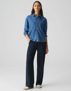 Opus Blusen*Felyn mid coastal blue