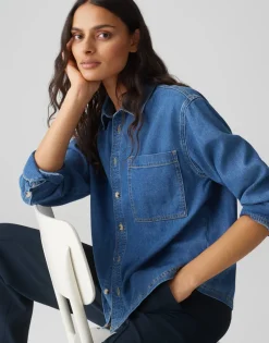 Opus Blusen*Felyn mid coastal blue