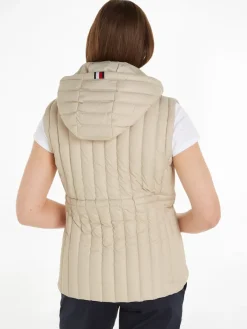 Tommy Hilfiger Westen*FEMININE LW DOWN VEST classic beige