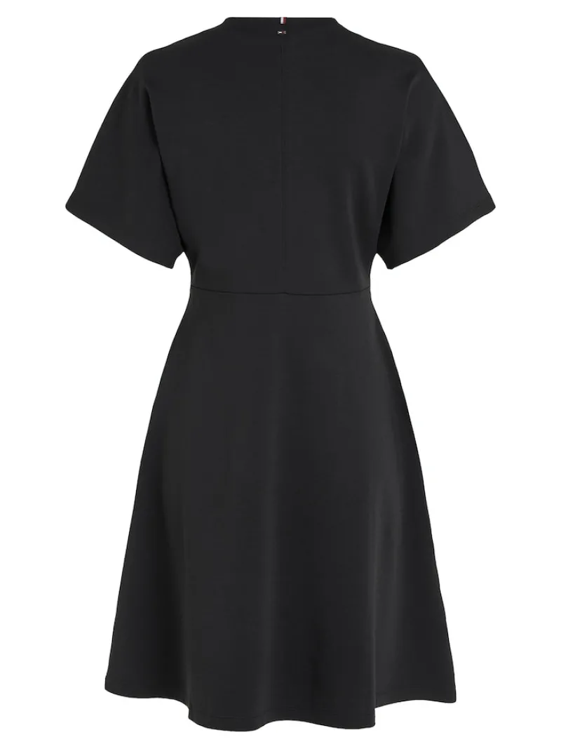 Tommy Hilfiger Kleider*F&F INTERLCK MODAL KNEE DRS SS Black