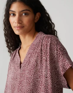 Opus Blusen*Filva minimal cassis