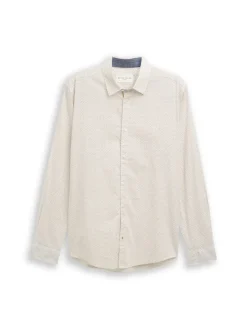 Tom Tailor Hemden|Big Boys*Fitted Hemd mit Muster white mini spike design