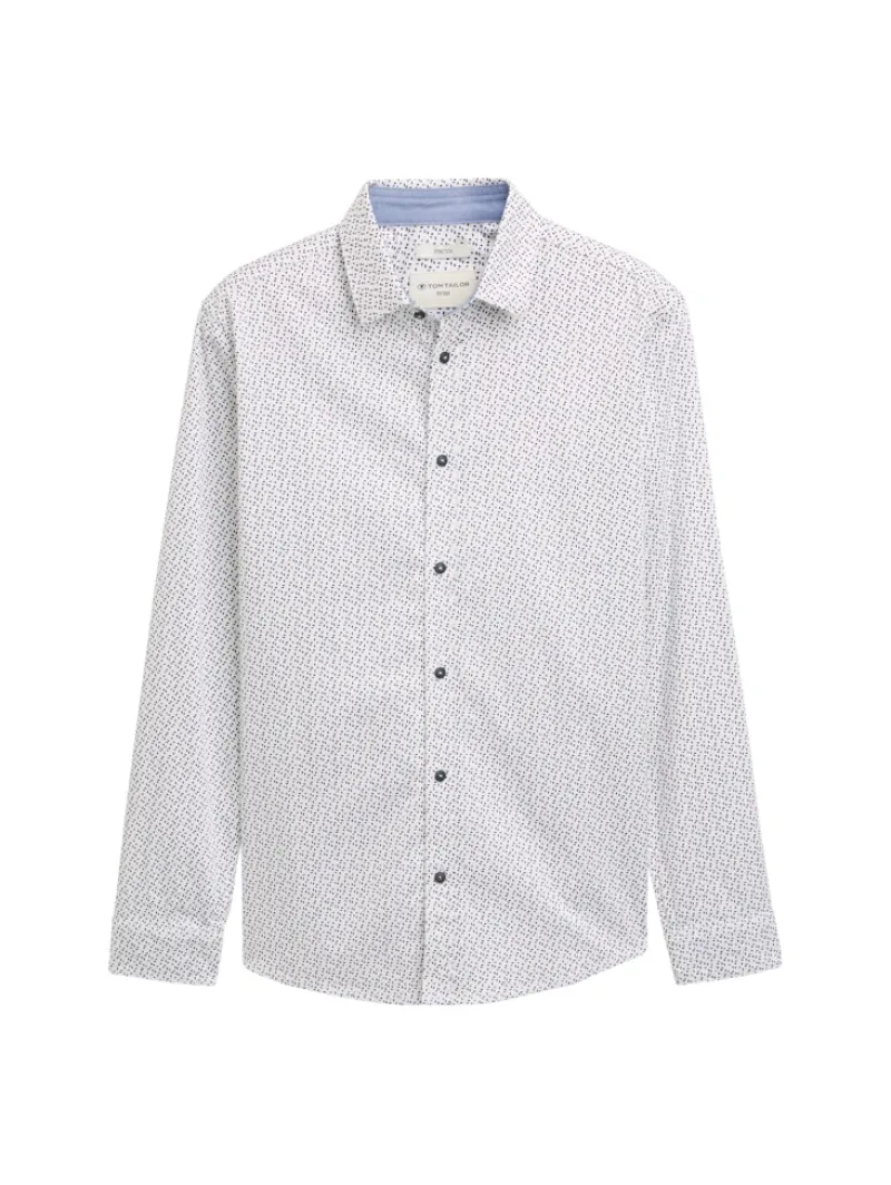 Tom Tailor Hemden|Big Boys*Fitted Hemd mit Muster white irregular design