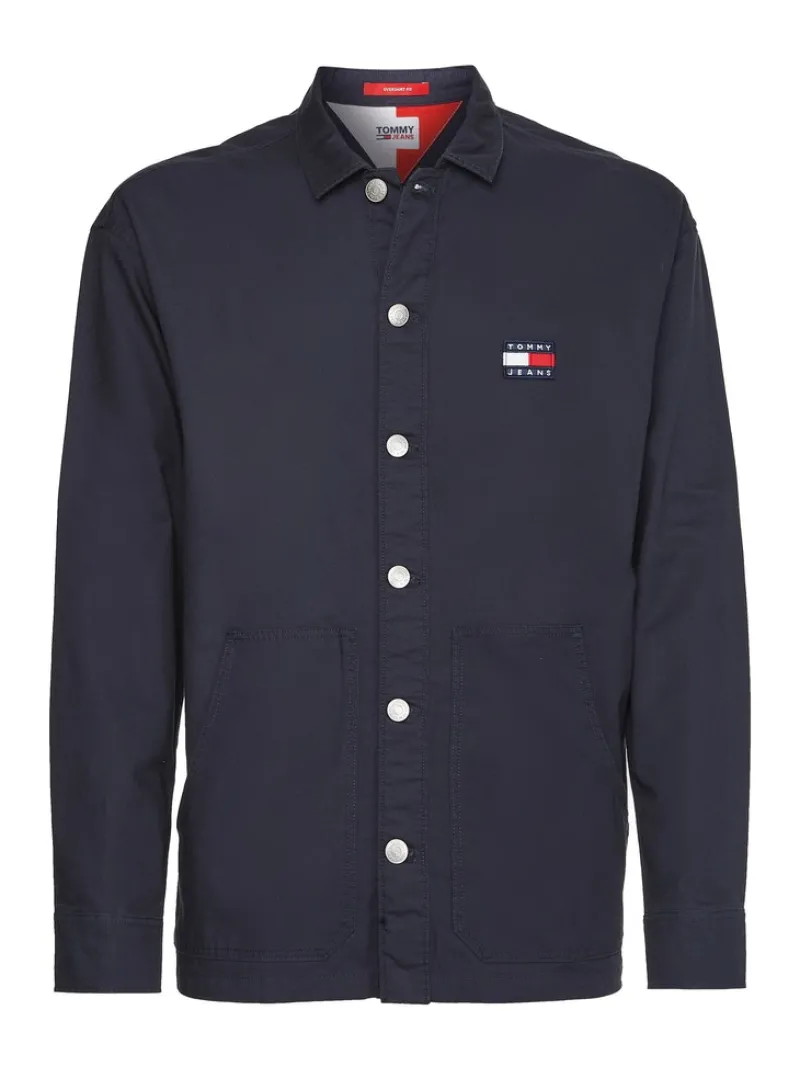Tommy Jeans Hemden*Flag Overshirt twilight navy