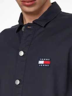 Tommy Jeans Hemden*Flag Overshirt twilight navy