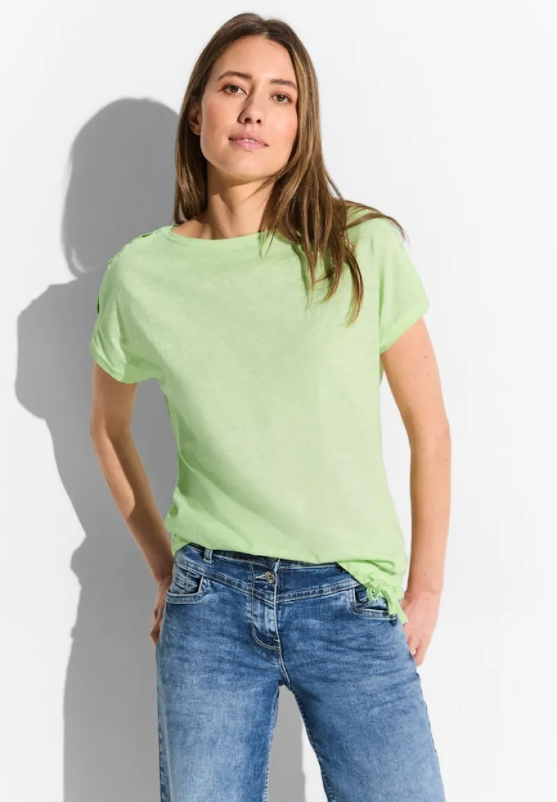 Cecil Shirts*Flammgarn T-Shirt matcha lime