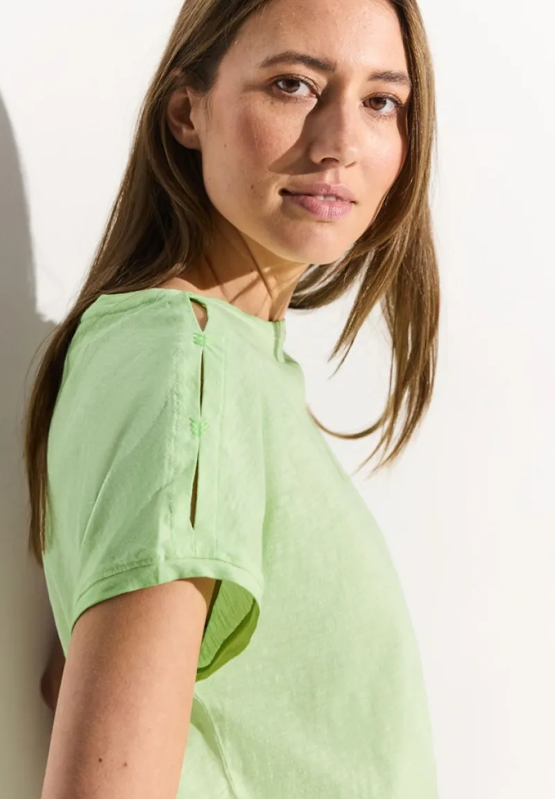 Cecil Shirts*Flammgarn T-Shirt matcha lime