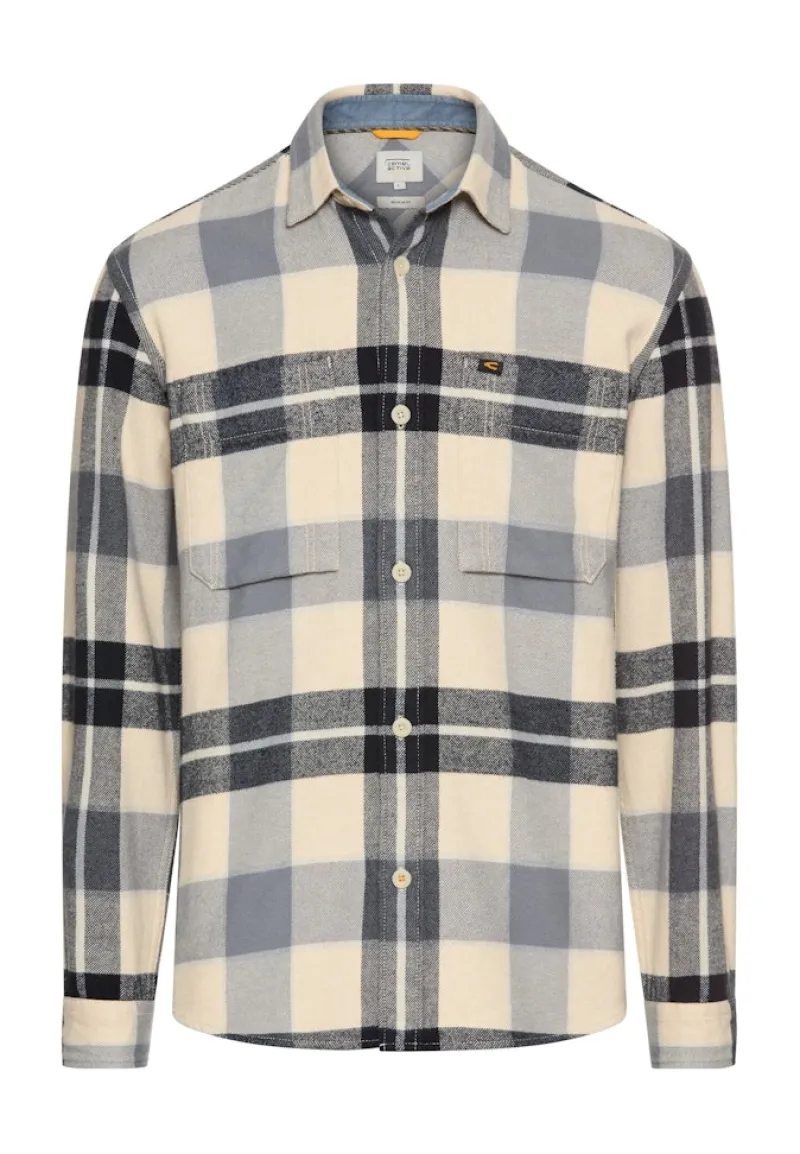 Camel Active Hemden|Big Boys*Flanellhemd mit Kontrastdetails und Brusttaschen dark blue