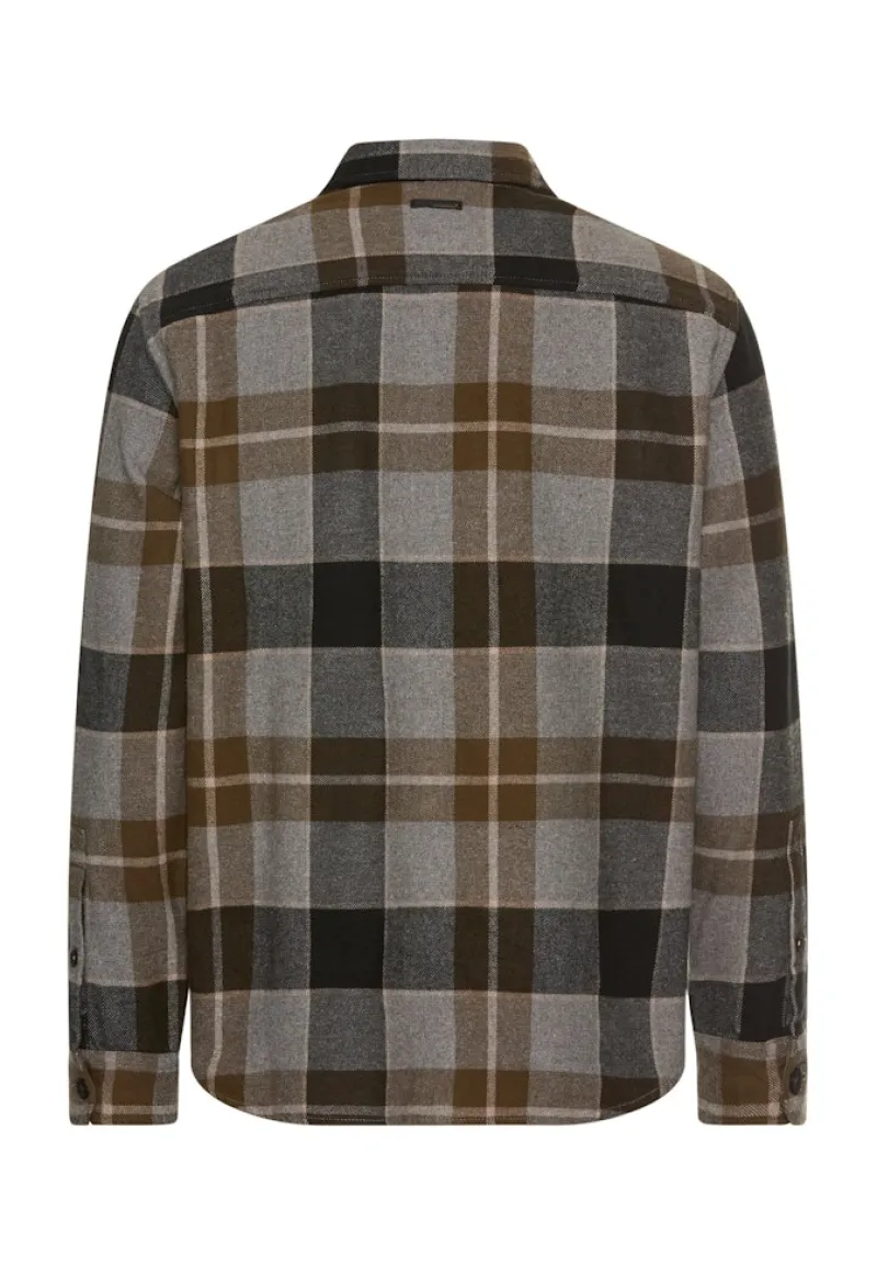 Camel Active Hemden|Big Boys*Flanellhemd mit Kontrastdetails und Brusttaschen Asphalt