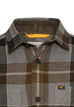 Camel Active Hemden|Big Boys*Flanellhemd mit Kontrastdetails und Brusttaschen Asphalt