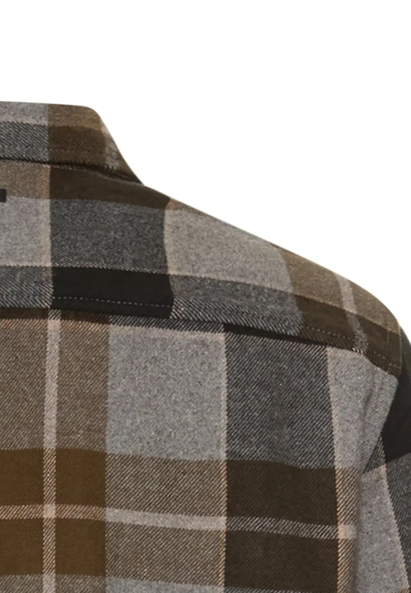 Camel Active Hemden|Big Boys*Flanellhemd mit Kontrastdetails und Brusttaschen Asphalt