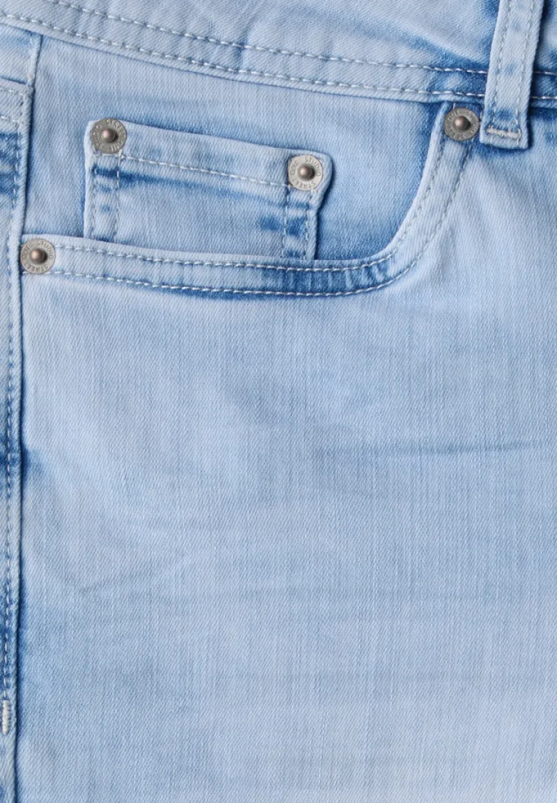 STREET ONE STUDIO Jeans*Flared Jeans bleach wash