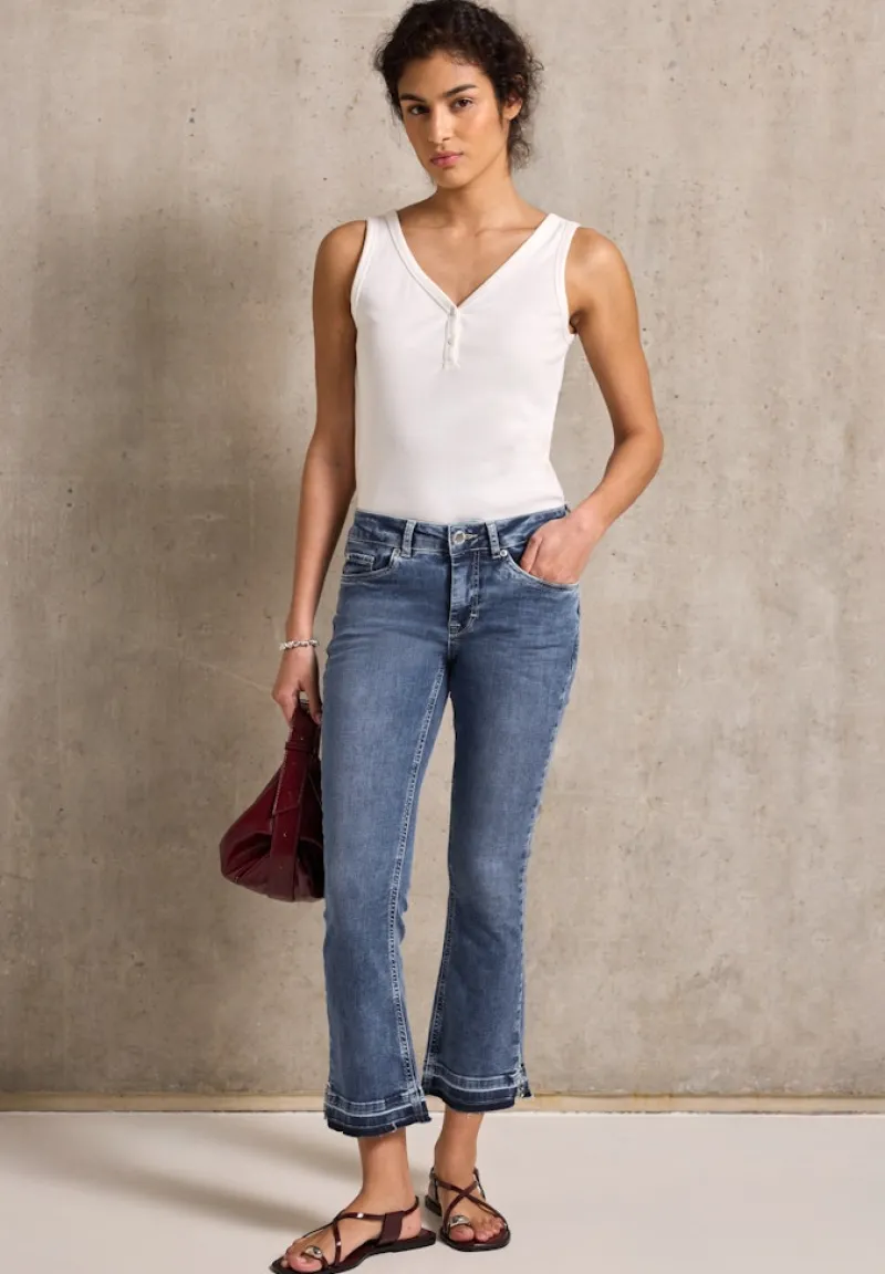 STREET ONE STUDIO Jeans*Flared Jeans medium blue random