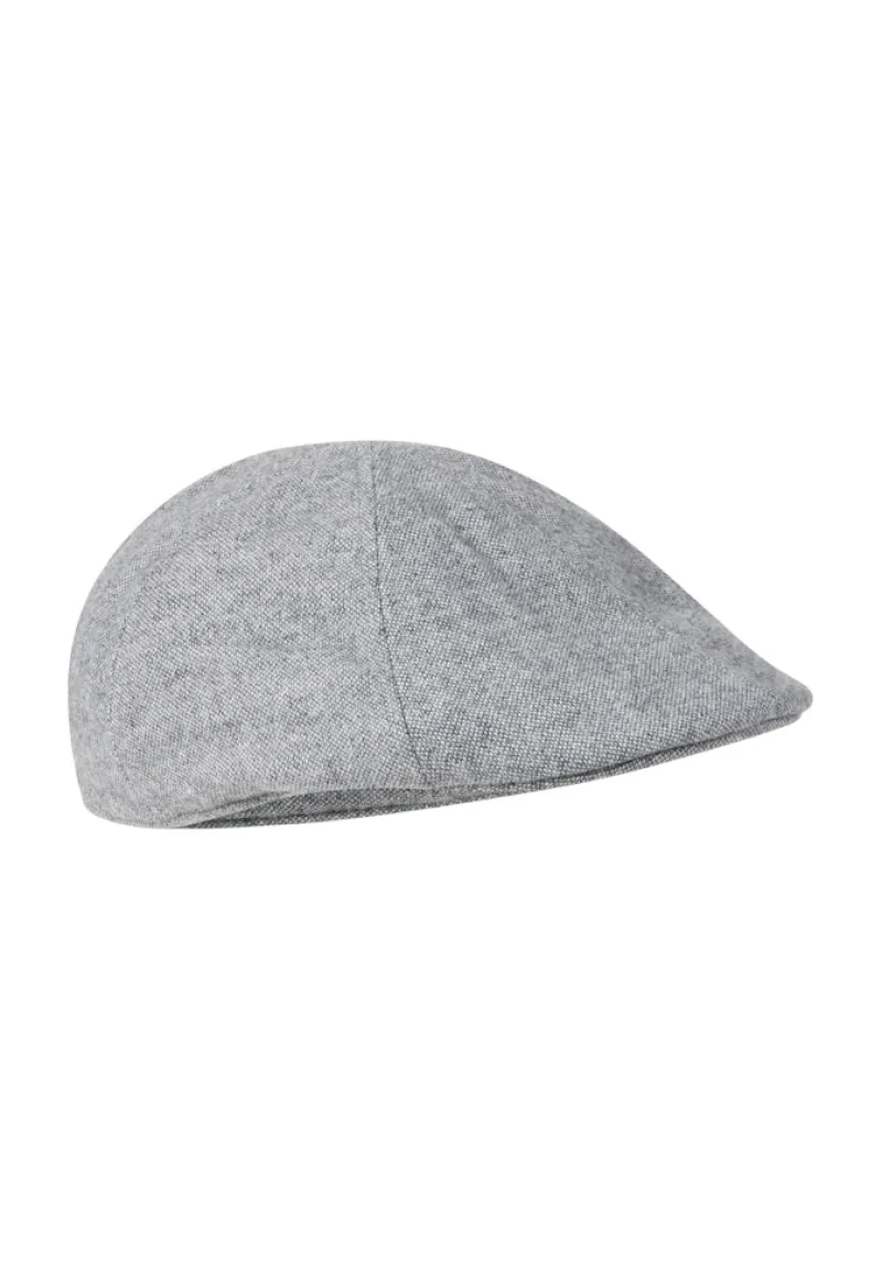 Camel Active Accessoires*Flat Cap aus Wolle und Polyester mit Baumwollfutter stone gray