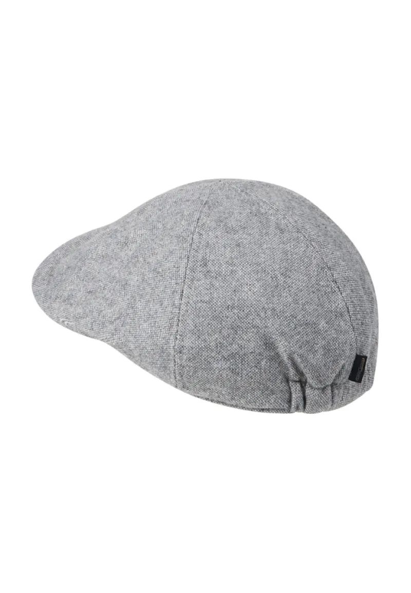 Camel Active Accessoires*Flat Cap aus Wolle und Polyester mit Baumwollfutter stone gray