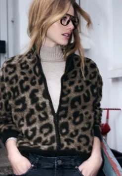 STREET ONE STUDIO Pullover & Sweatshirts*Flauschiger Leo Cardigan Black