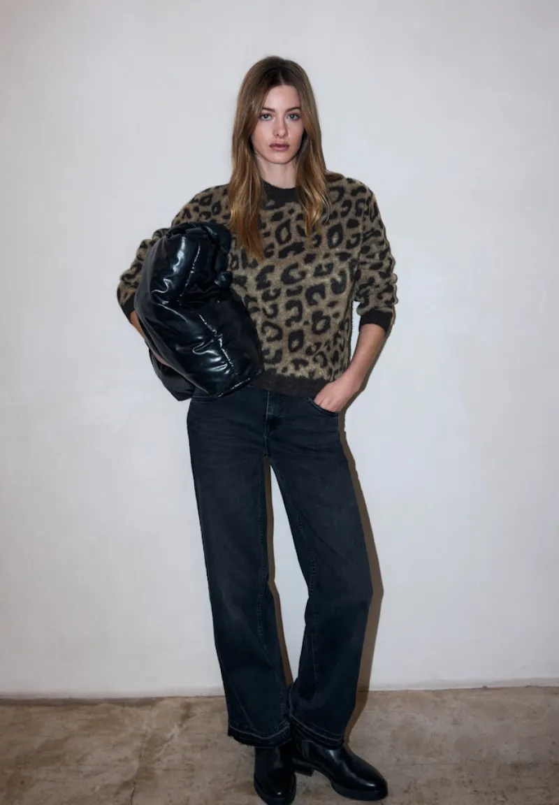 STREET ONE STUDIO Pullover & Sweatshirts*Flauschiger Leo Pullover Black