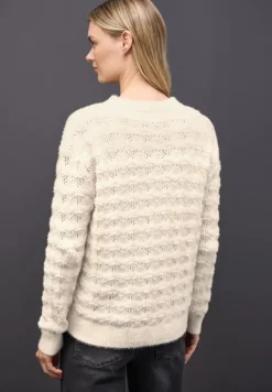 Street One Pullover & Sweatshirts*Flauschiger Strukturpullover soft beige