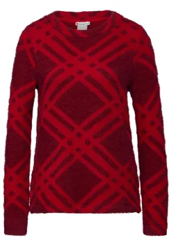 Street One Shirts*Flauschiges Langarmshirt Beet Red