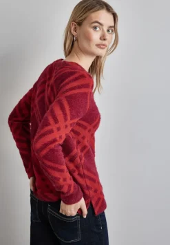 Street One Shirts*Flauschiges Langarmshirt Beet Red